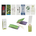 Toothpick Booklet w/ 7 Toothpicks & 4 Color Process Printing (CMYK)
